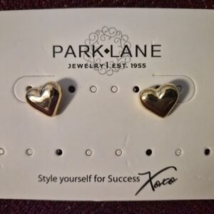 Park Lane Gold-Tone Heart Stud Earrings